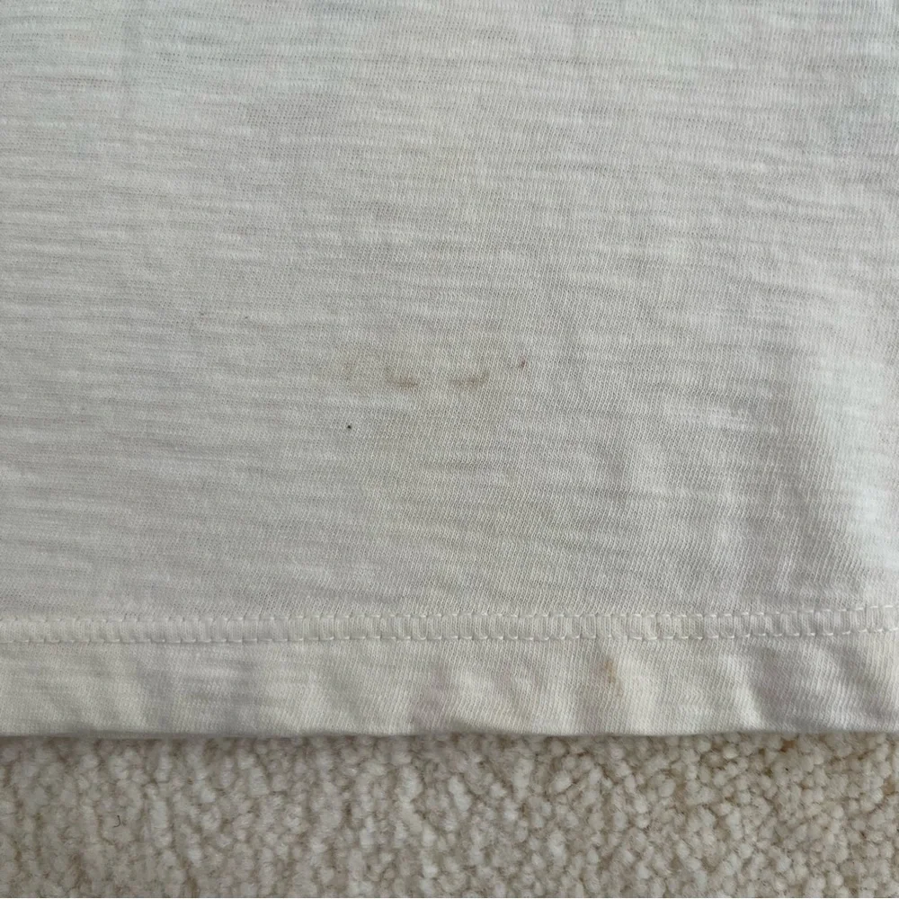 Sleeveless Flower Dress V Neck Ivory/Cream 100% Cotton Made in USA Size Small - Picture 9 of 9